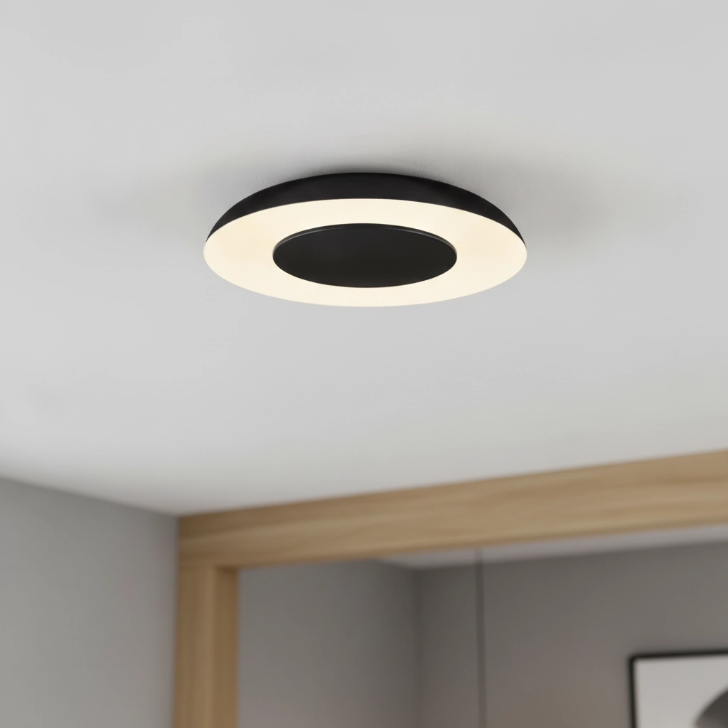 Design ceiling lamp Epos Ø 40cm black with white