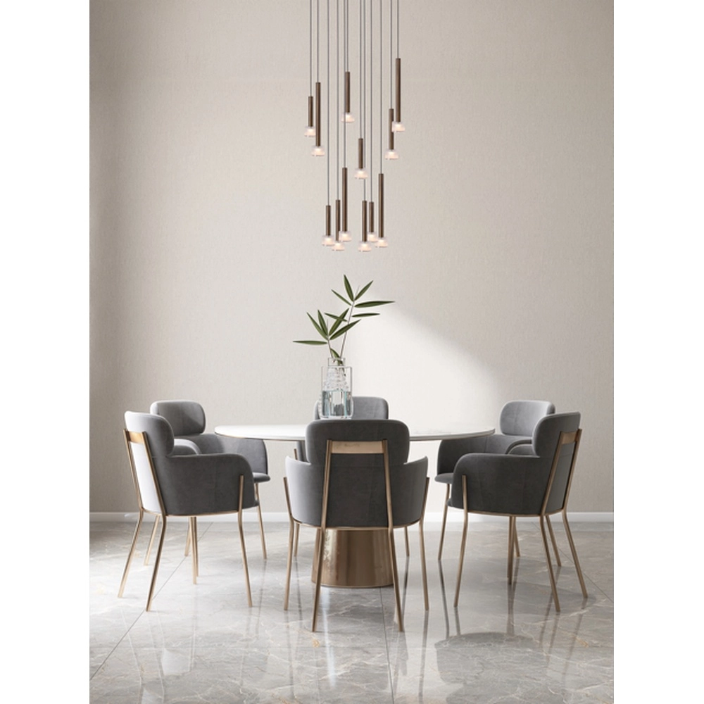 Led pendant light Fabro 12-lights - antique copper Masterlight 8718121317090