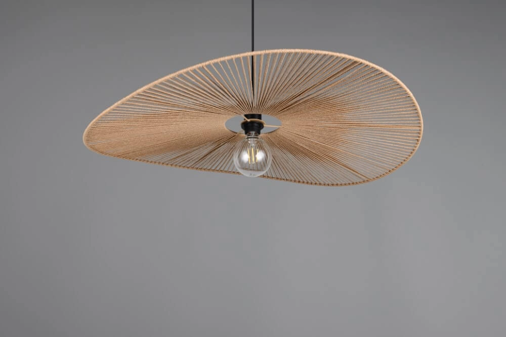 Large japandi pendant lamp Laurine Ø 78cm Trio 4017807637632