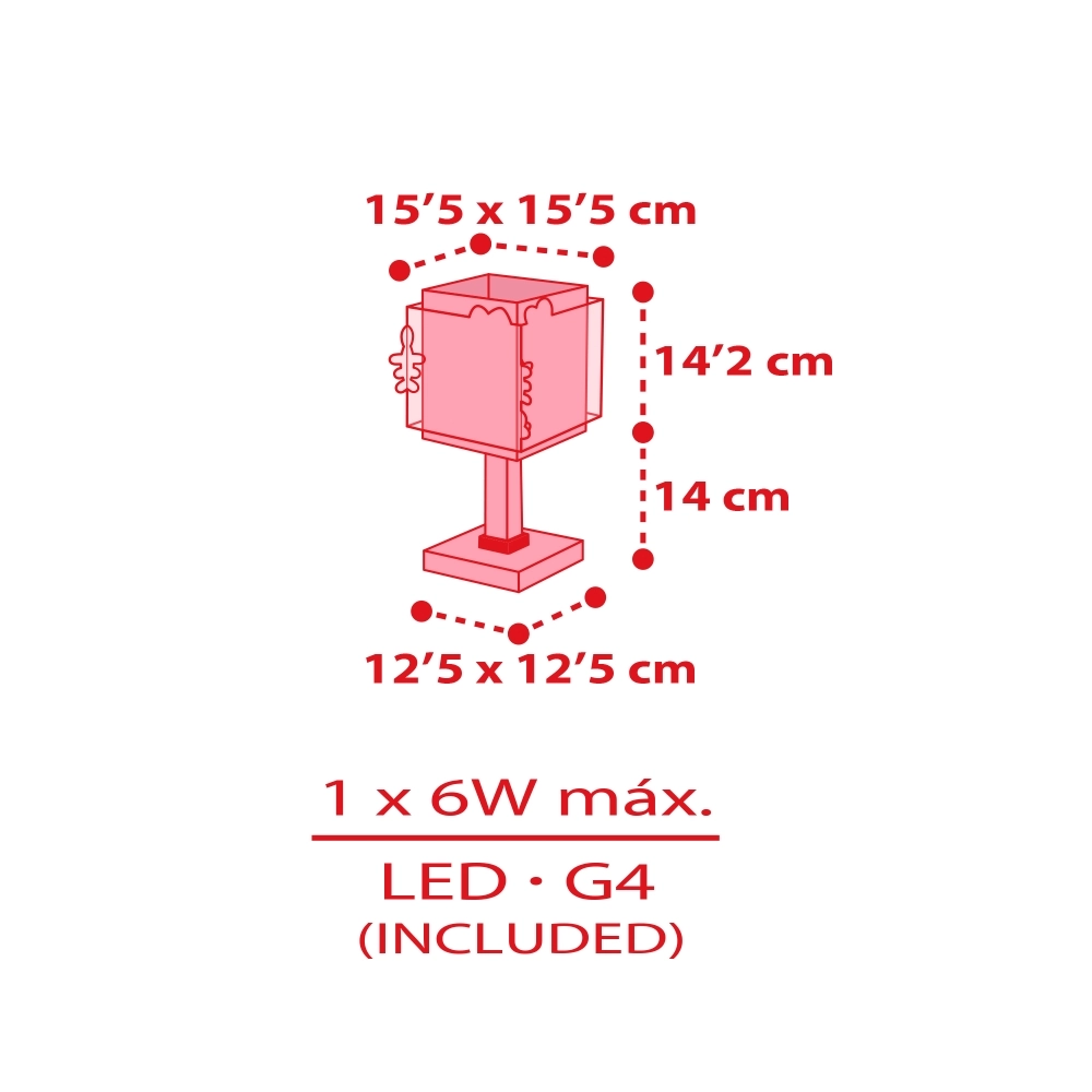 Table lamp Hello Kitty pink Dalber 8420406732619