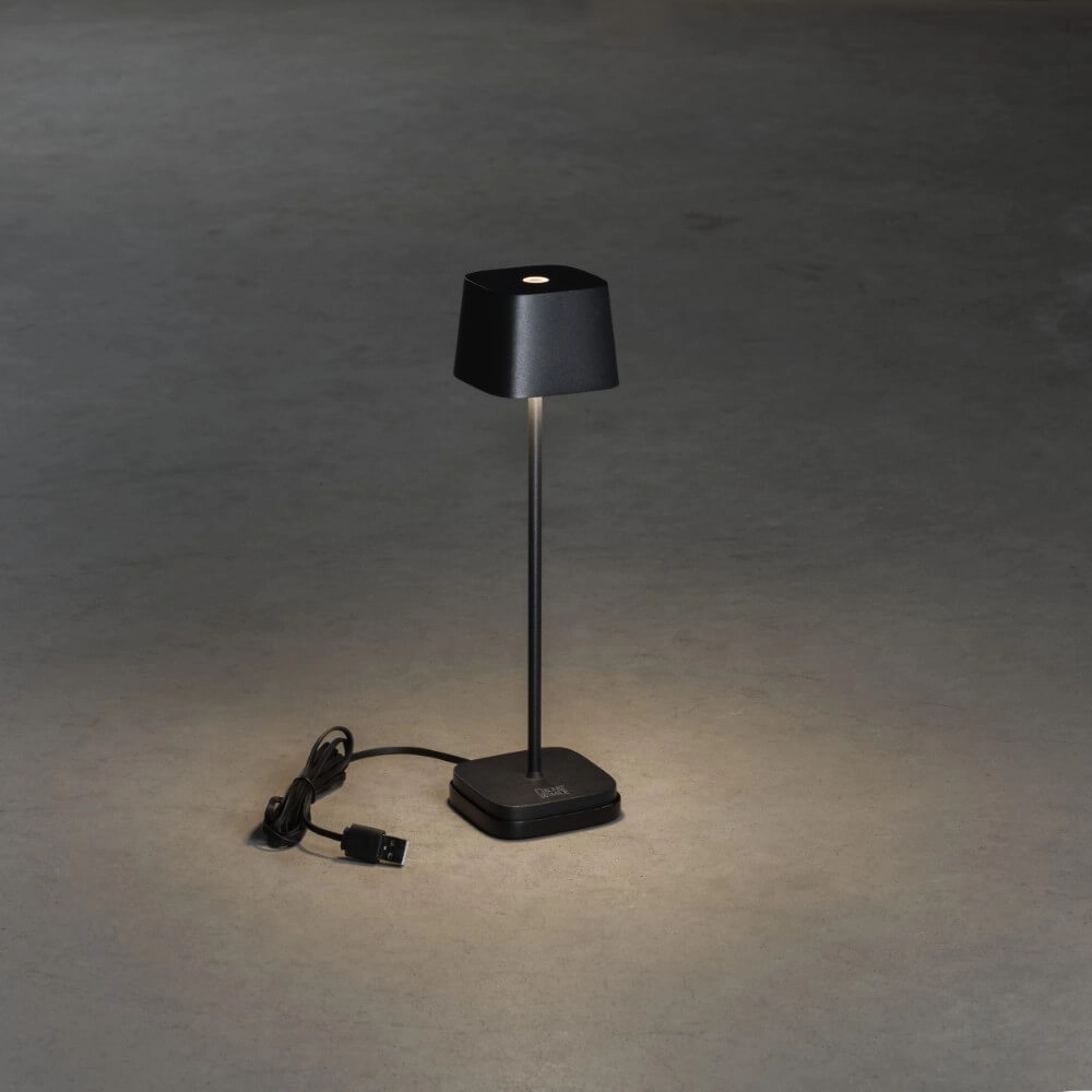 Wireless table lamp Capri mini black KonstSmide 7318307829754