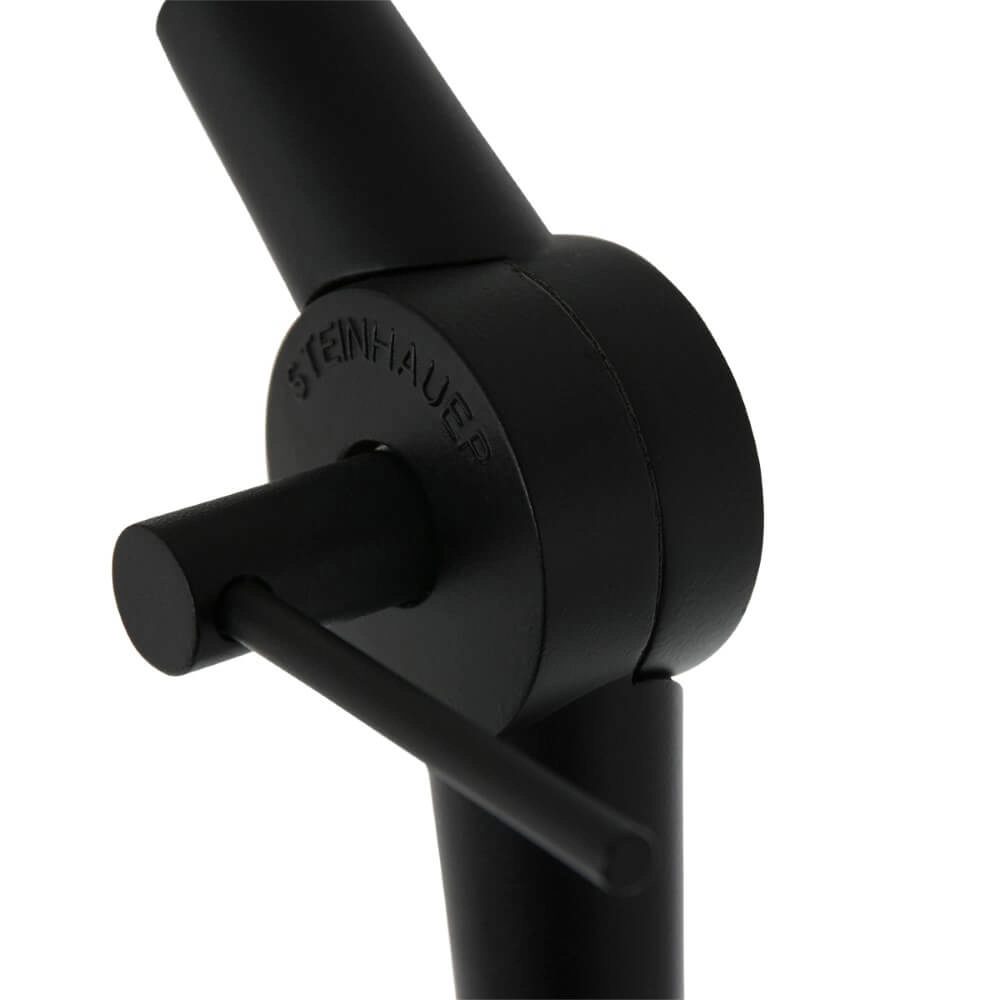 Black floor lamp Prestige Chic with blue hood Steinhauer 8712746147278