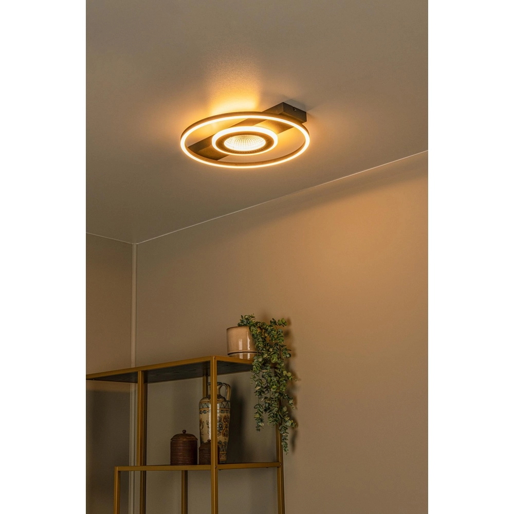 Modern ceiling lamp Marcia Black Lucide 5411212531179
