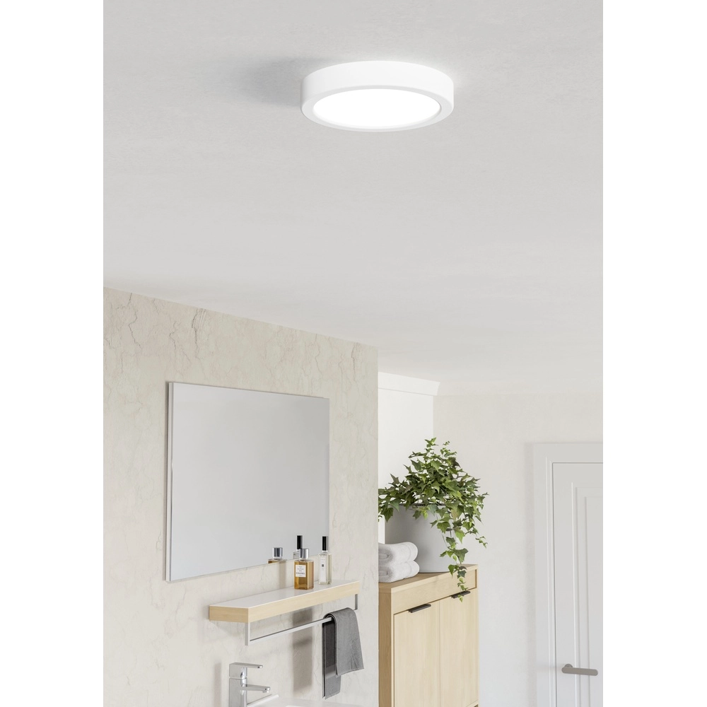 Ceiling light IP44 Fueva 6 round - white - Ø 16,6cm Eglo 9008606330362