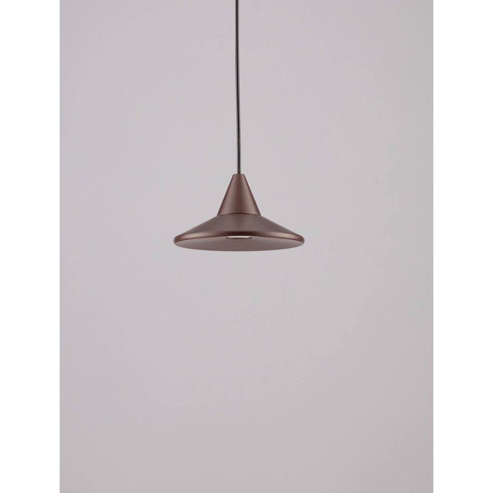 Pendant lamp Dro sleek design coffee brown Lyora 5212017445353