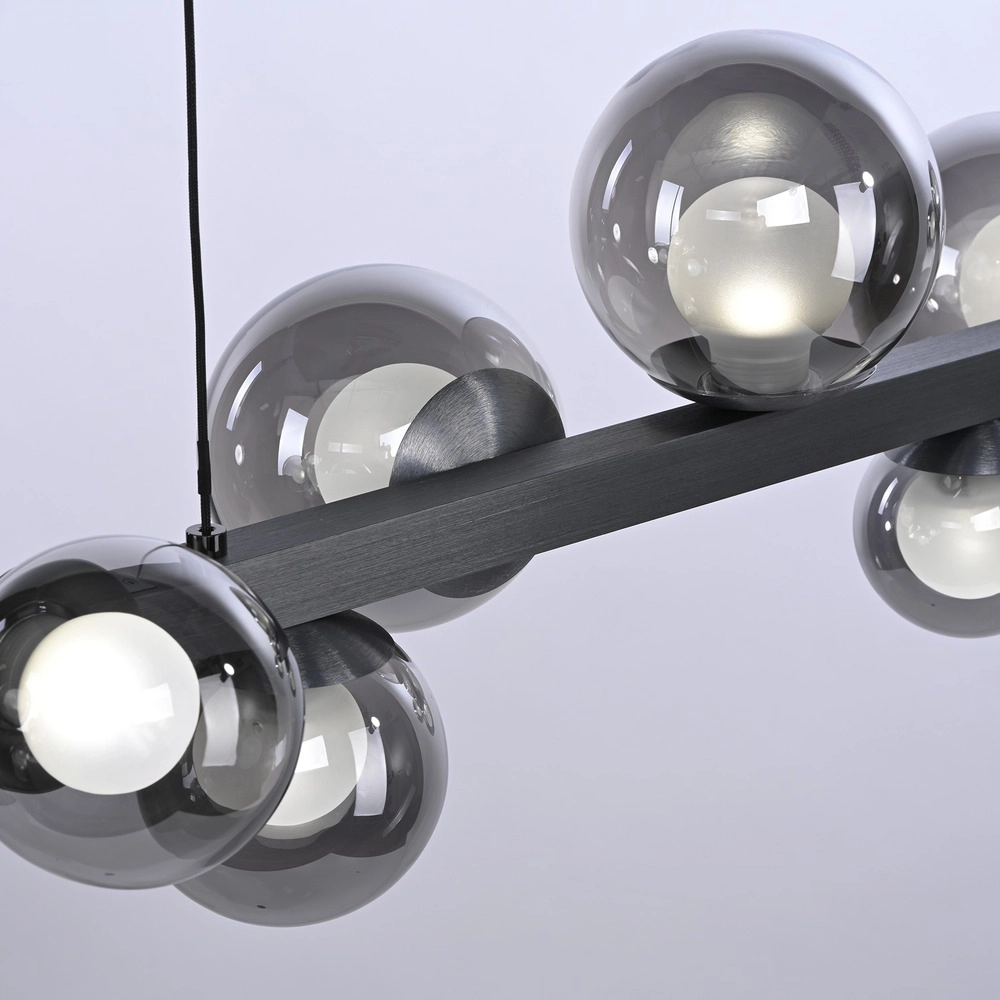 Dining table pendant lamp Pure E-Popup 18L - with smoke glass Paul Neuhaus 4012248396452