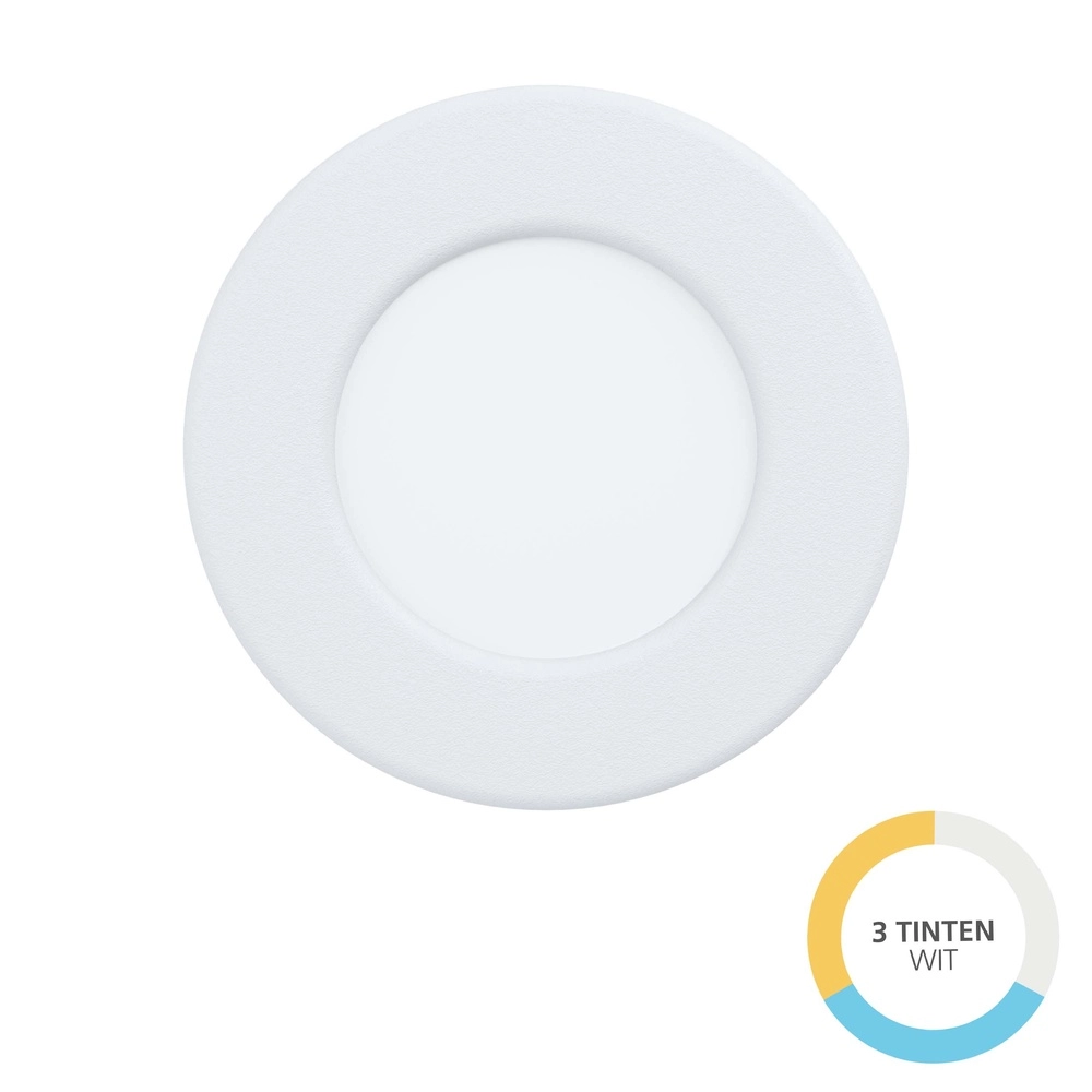 Recessed spotlight Fueva 6 round - white - Ø 8,8cm