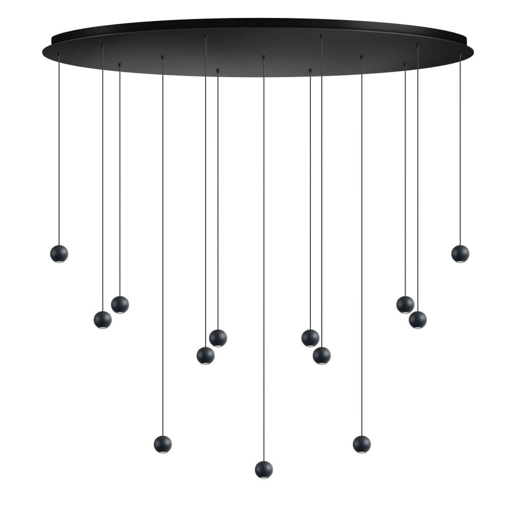 Design pendant lamp Grace 13-light black