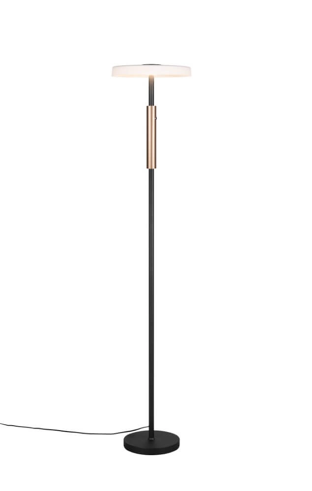Led floor lamp Celeste white glass