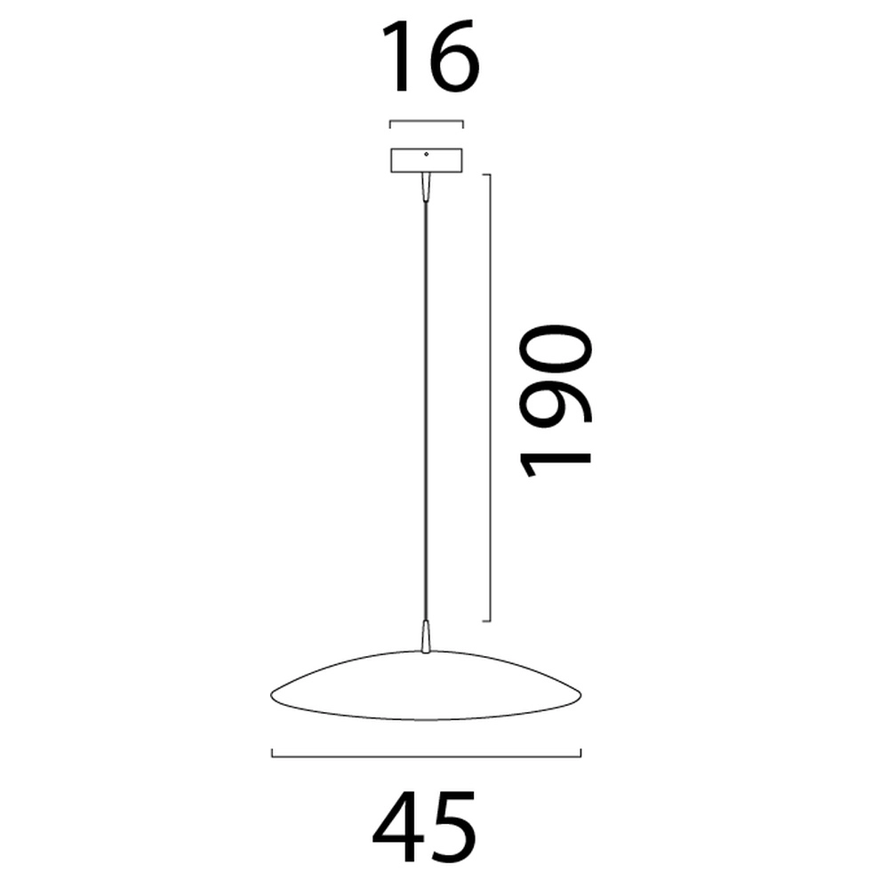 Pendant lamp Scala Ø 45cm black nickel Masterlight 8718121337333