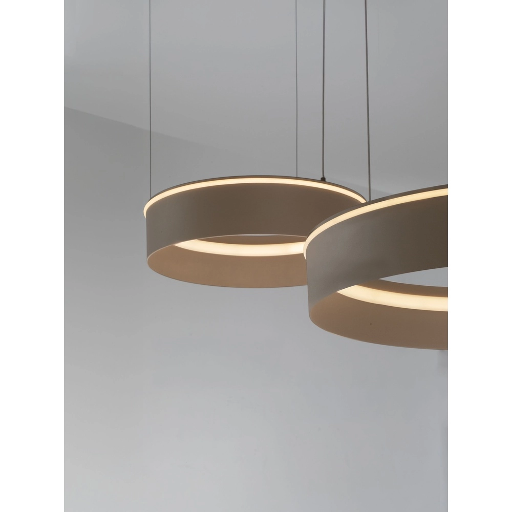 Modern pendant lamp Olivia Double sand brown Lyora 5212017494269