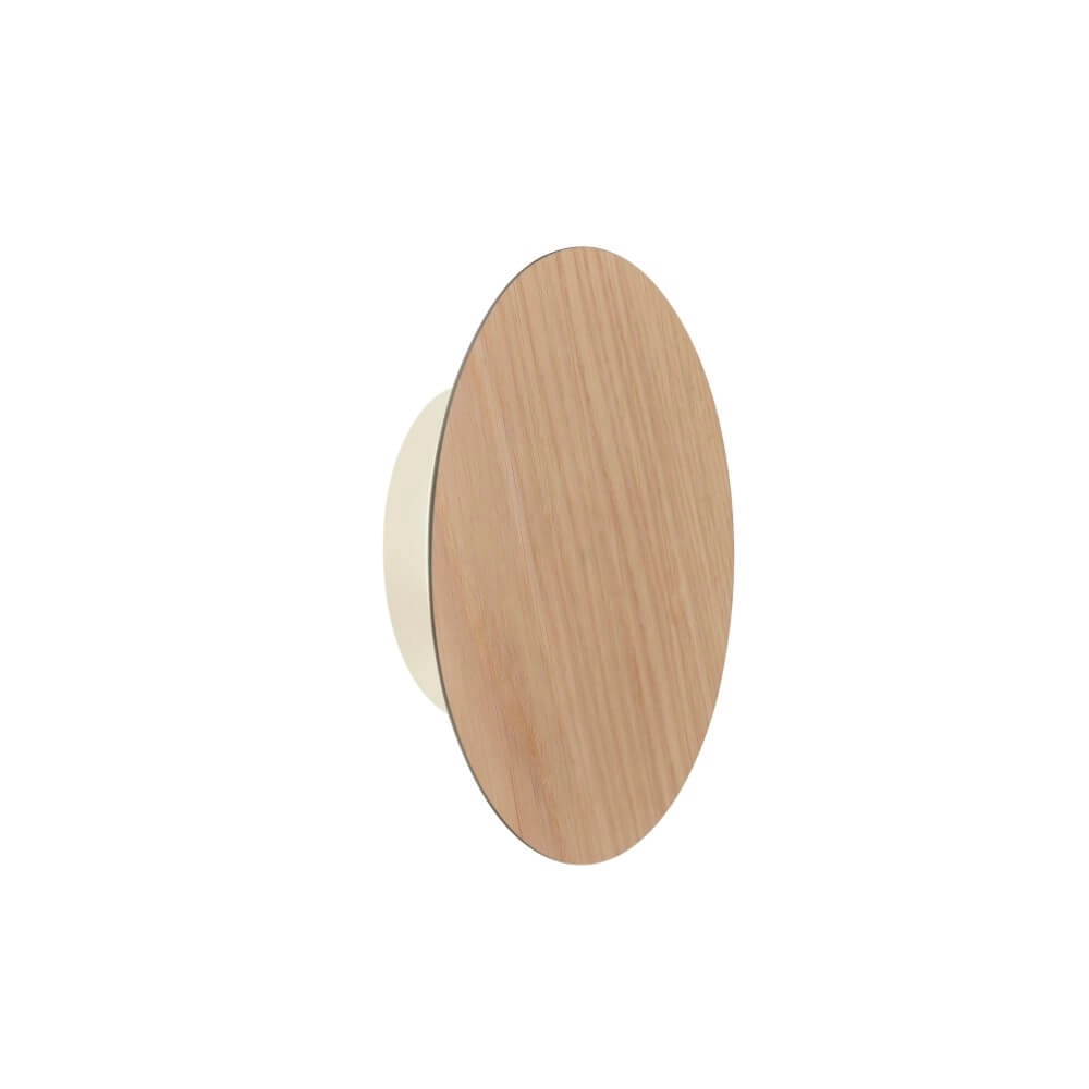 Design wall lamp Akku Puntua Ø 18cm wood Paul Neuhaus 4012248375785