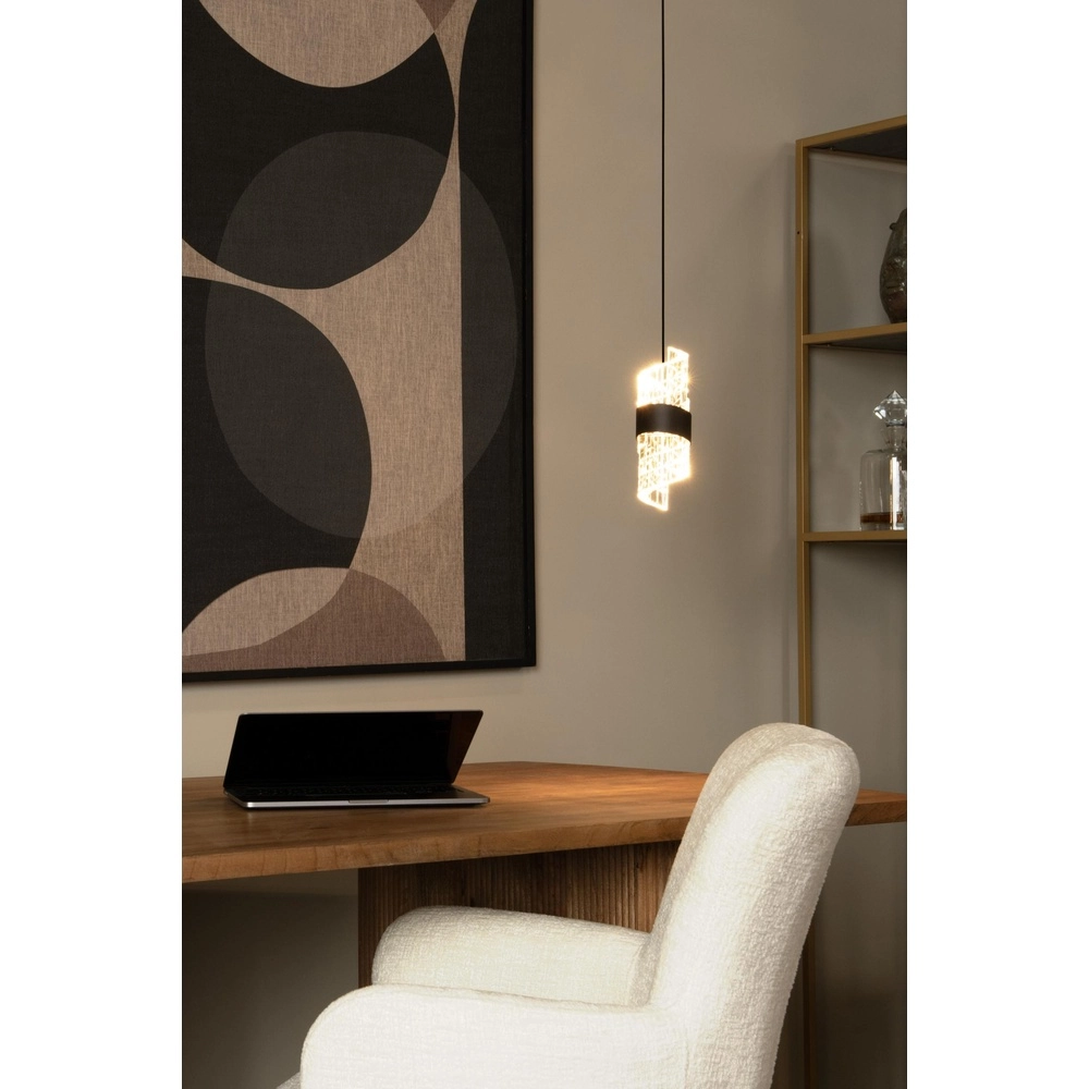 Design pendant lamp Kligande black Ø 13cm Lucide 5411212134592