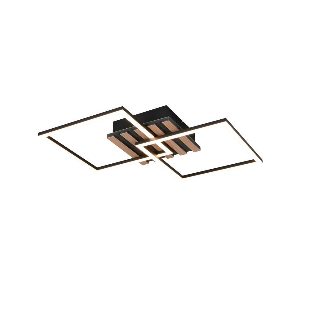 Modern ceiling lamp Zaro black 59.5cm Trio 4017807685961