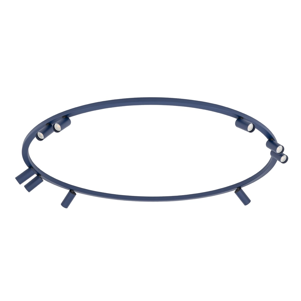 Circle surface-mounted spotlights Fourty 9x GU10 - dark blue Lyora 5903139119535