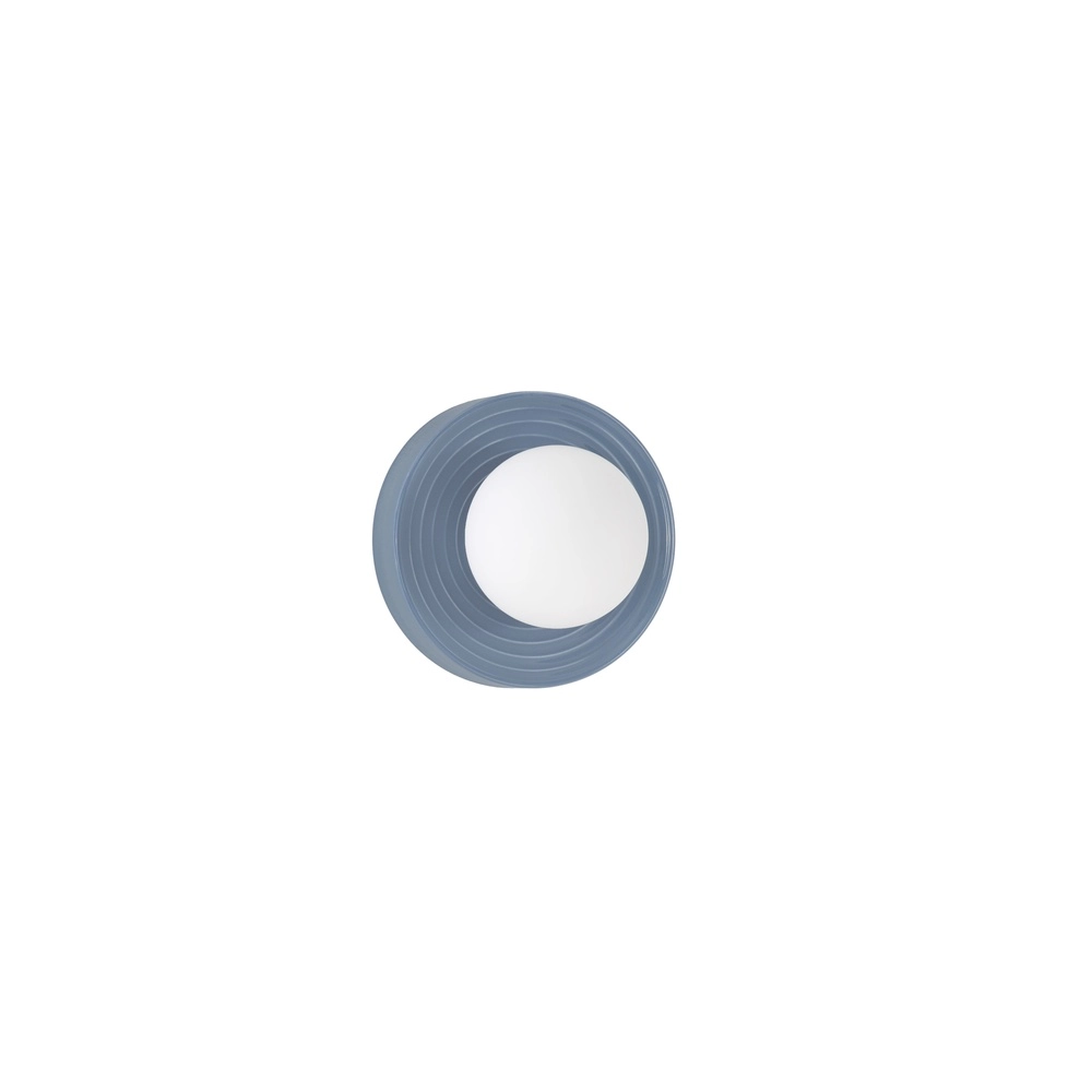 Wall lamp Orbique light blue Ø 16cm Lyora 5212017483904