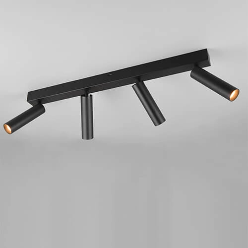Slim ceiling spotlight Ambala 4x LED - Black