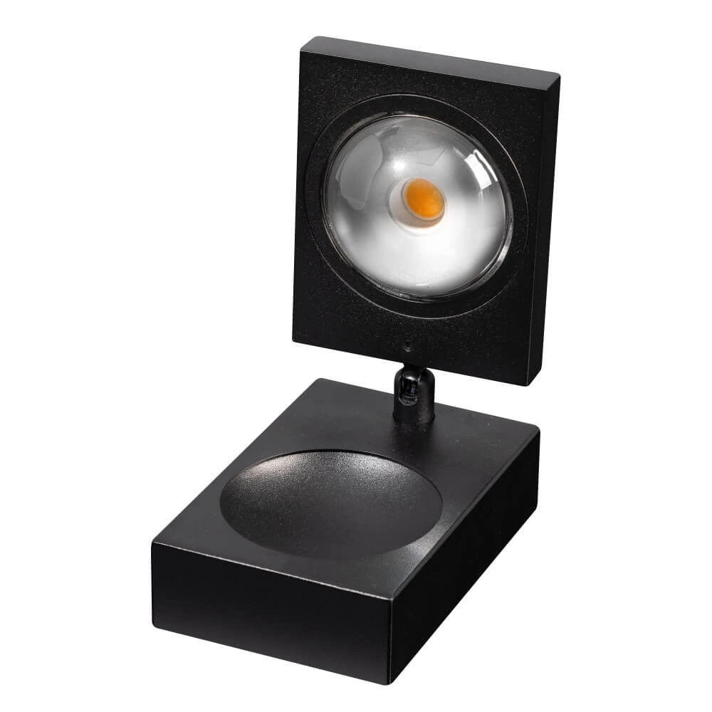 Sleek table lamp Jake Cube black