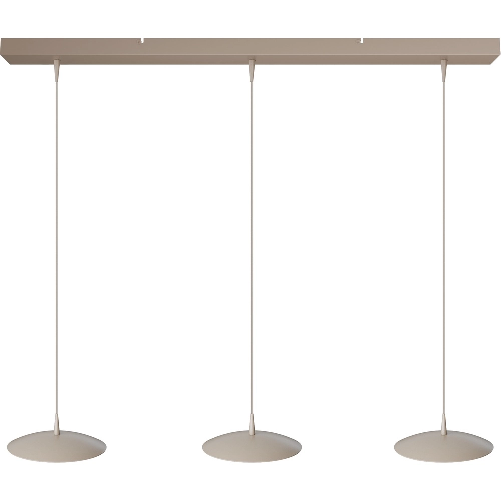 3-light pendant lamp Scala 100cm beige terra Ø 20cm