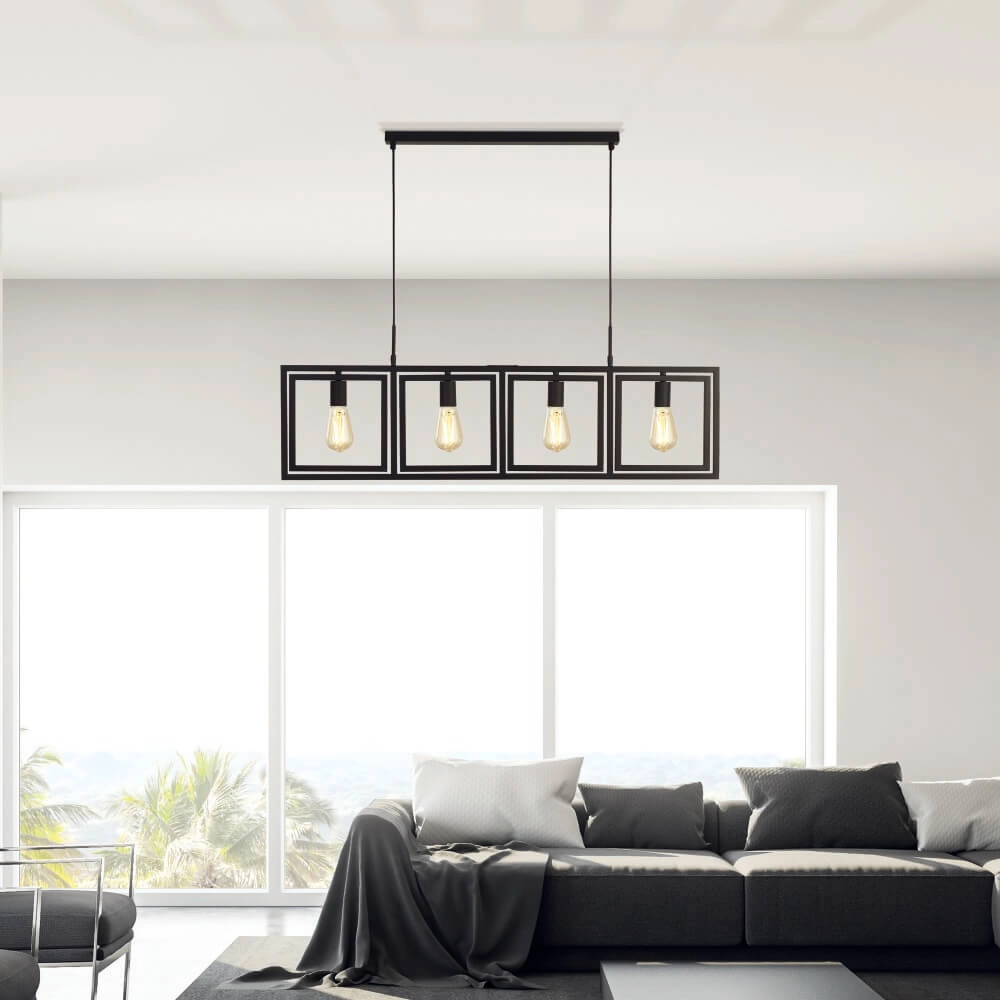 Black pendant lamp Plaza Searchlight 5053423226231