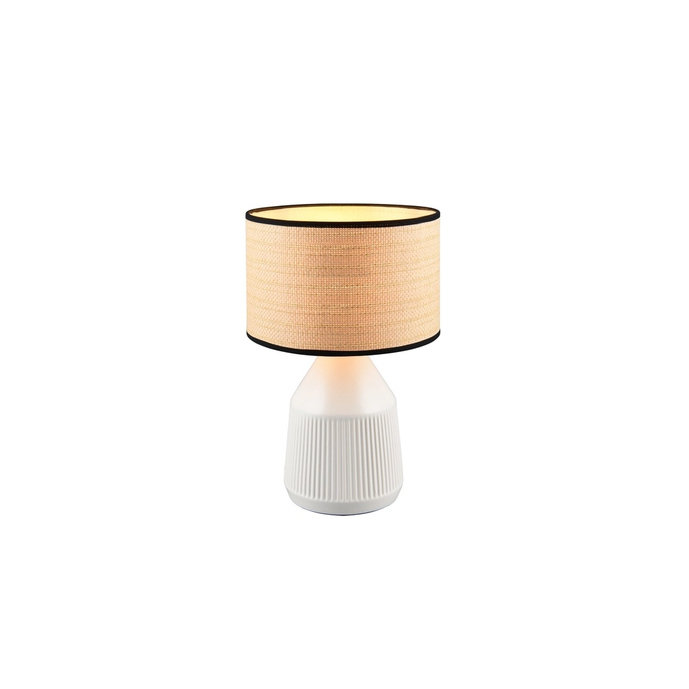Table lamp Formentera Ø 28cm white Trio 4017807680126