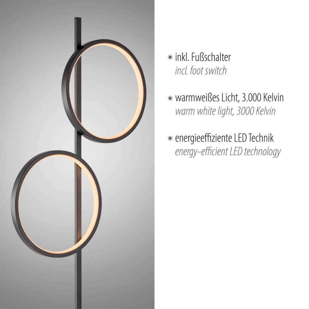 Floor lamp Mini Ritus black Just Light 4043689000233