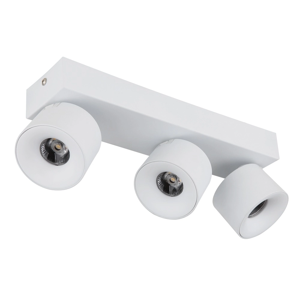 Sleek ceiling lamp Rae 3-light white Globo 9007371453641