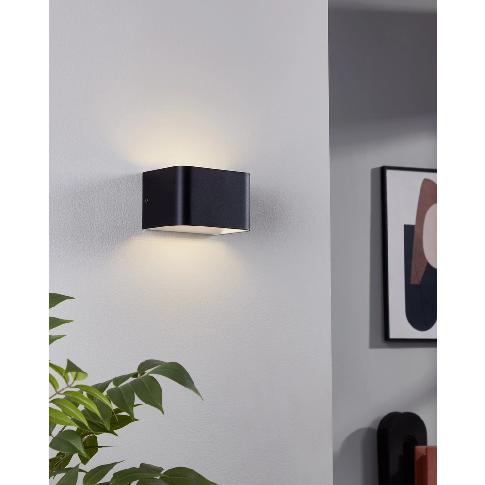 Led wall lamp Sania 4 13cm - black Eglo 9008606289851