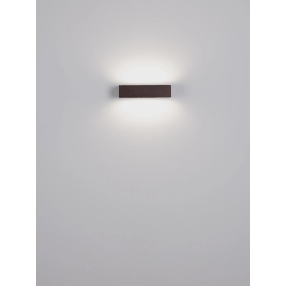 Sleek wall lamp Lane rust brown 22cm - 21W Lyora 5212017496812