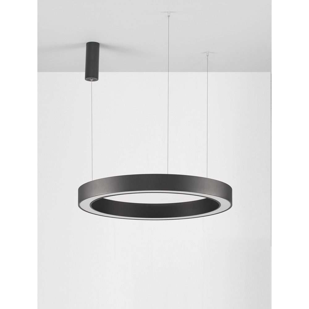Pendant lamp Morbido black Ø 80cm Lyora 5212017438676