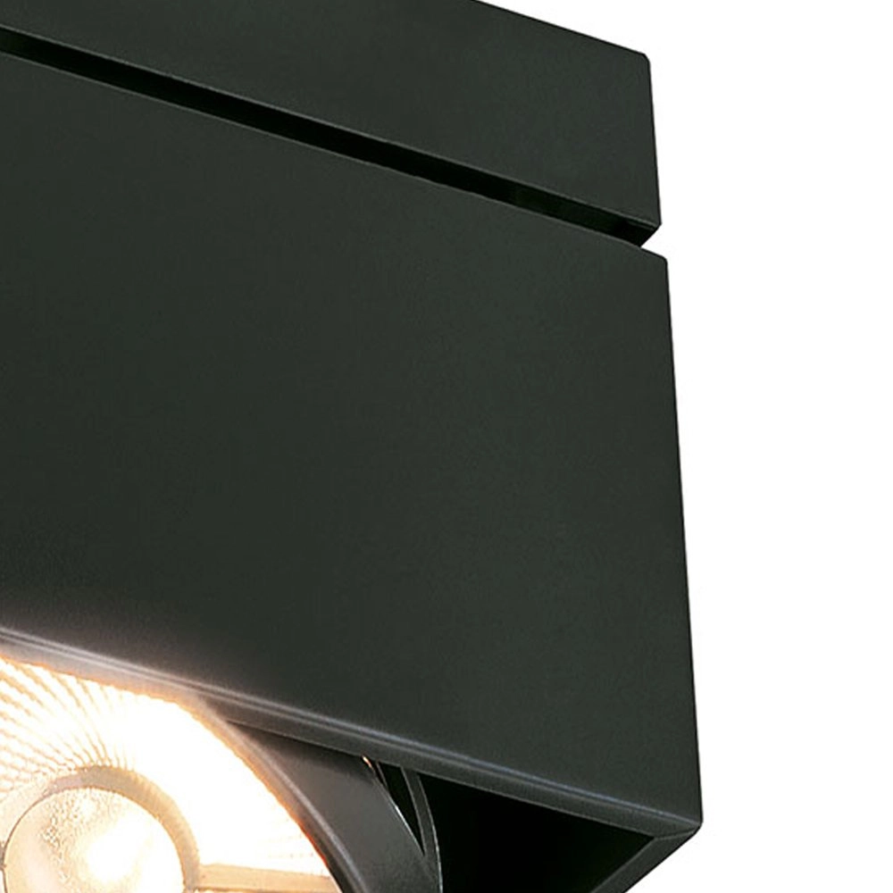 Ceiling spotlight Kardamod  Square 1-light black SLV 4024163149754