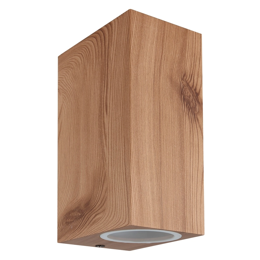Sleek surface-mounted spot Veronika Up & Down Wood Globo 9007371444786