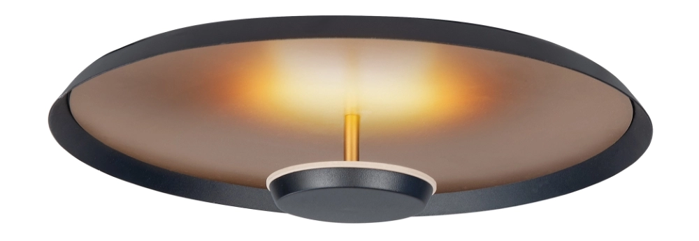 Sleek ceiling lamp Oro black with gold Ø 35,5cm