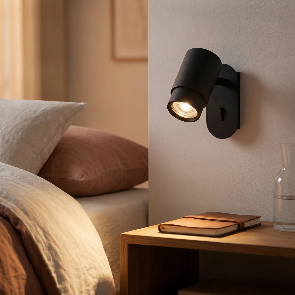Bedside lamp Nime black
