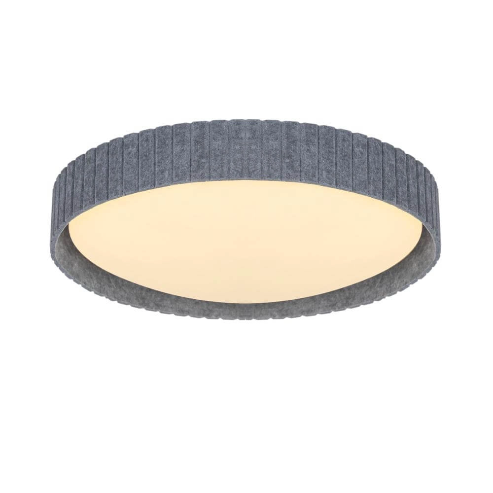 Ceiling lamp Corato grey felt Ø 52cm