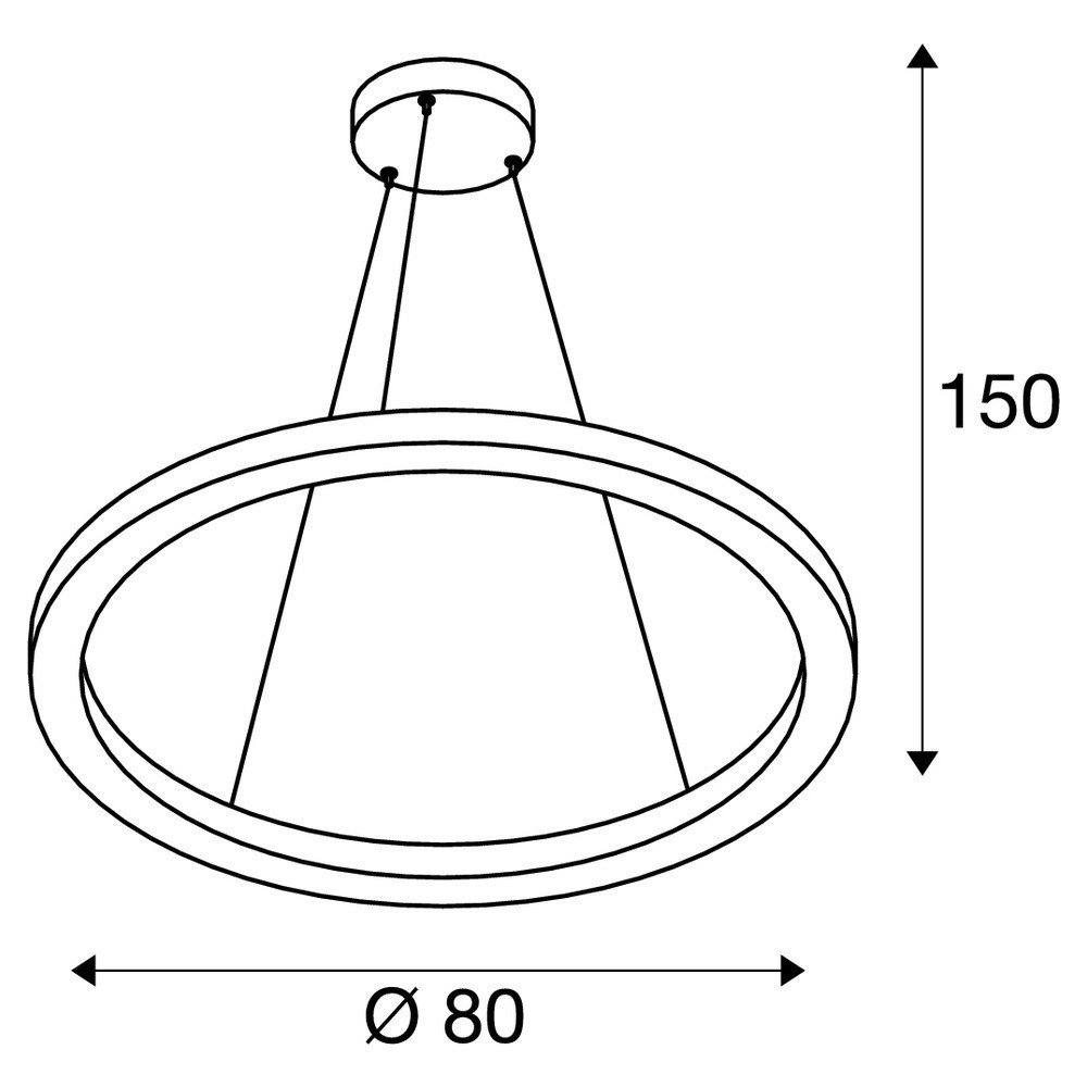 LED pendant light One 80 Ø 80cm SLV 4024163231060