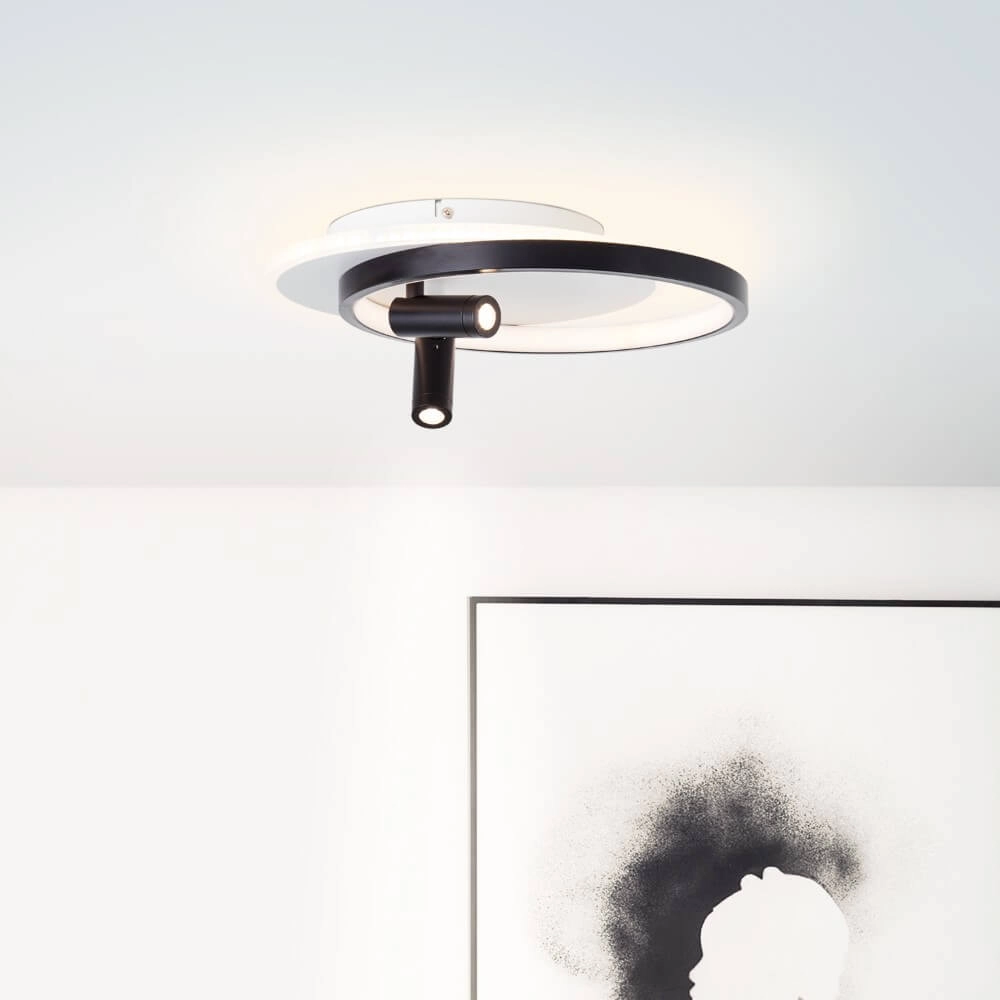 Led ceiling light Eunomia with 2 spotlights Brilliant 4004353409684