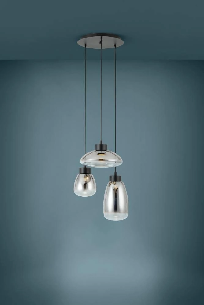 Dining table hanging lamp Sarnarra smoke Stars of Light 9002759397845
