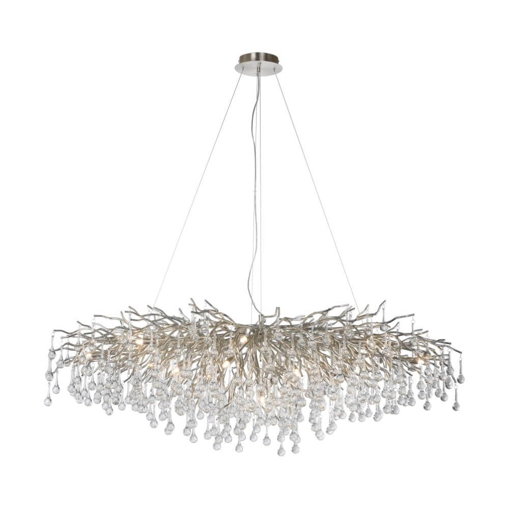 Large chandelier Icicle steel Paul Neuhaus 4012248332924