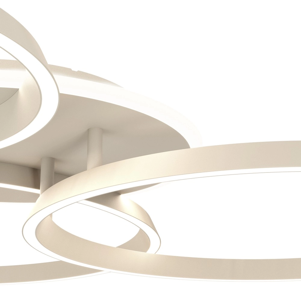 Modern ceiling lamp Girifalco sand brown 96 x 84cm