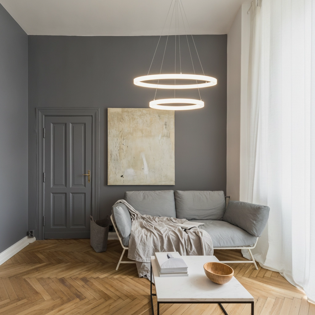 White pendant lamp Empatia Design double