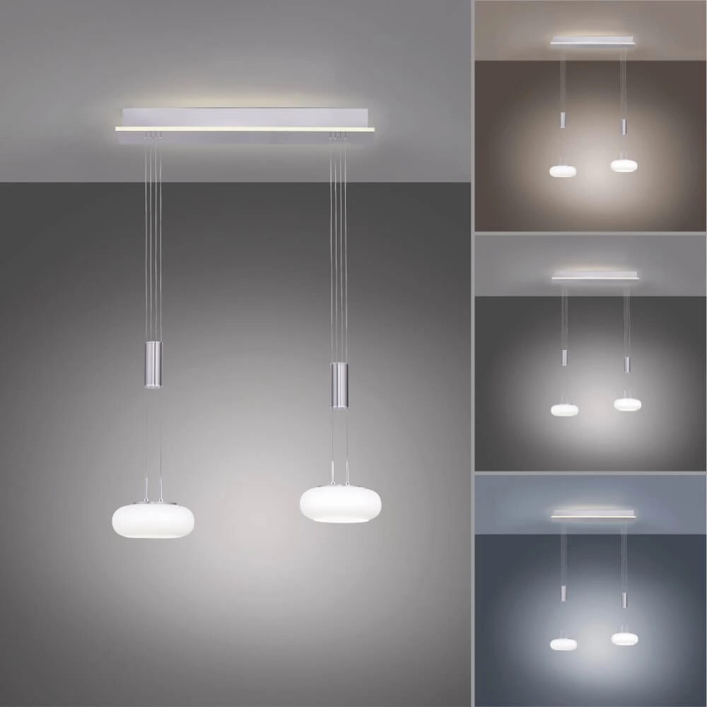 2-light pendant lamp Q-Etienne metal Paul Neuhaus 4012248350409