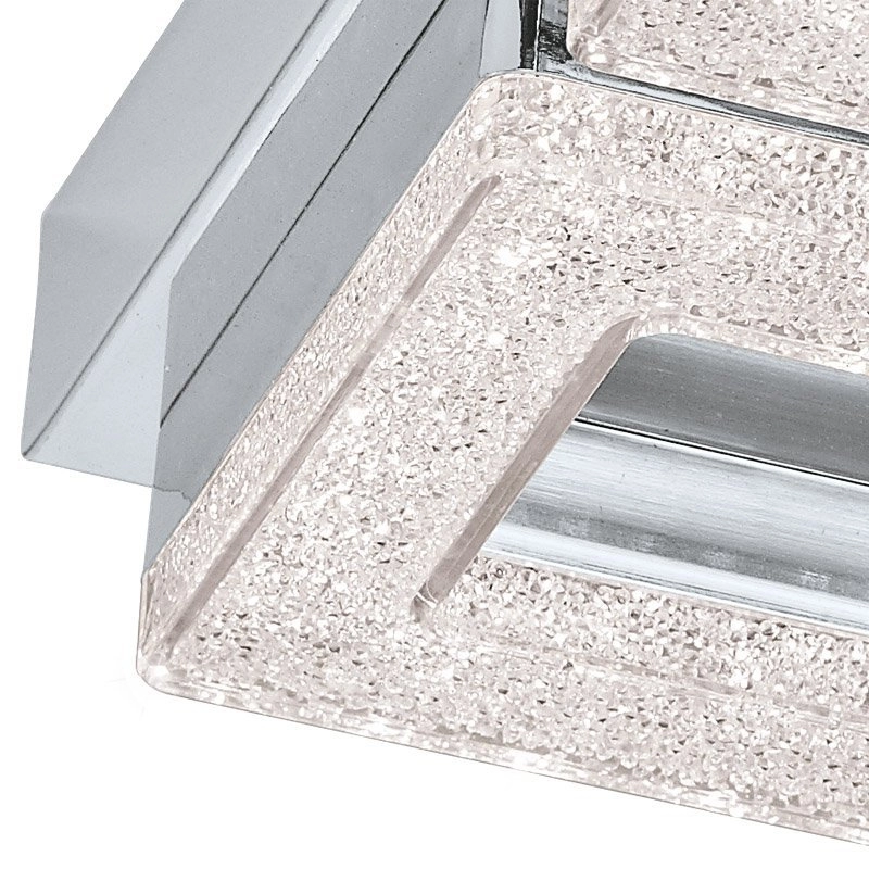 LED flush ceiling light Fradelo 3000K - 4x4w - 28cm chrome with crystal Eglo 9002759956578
