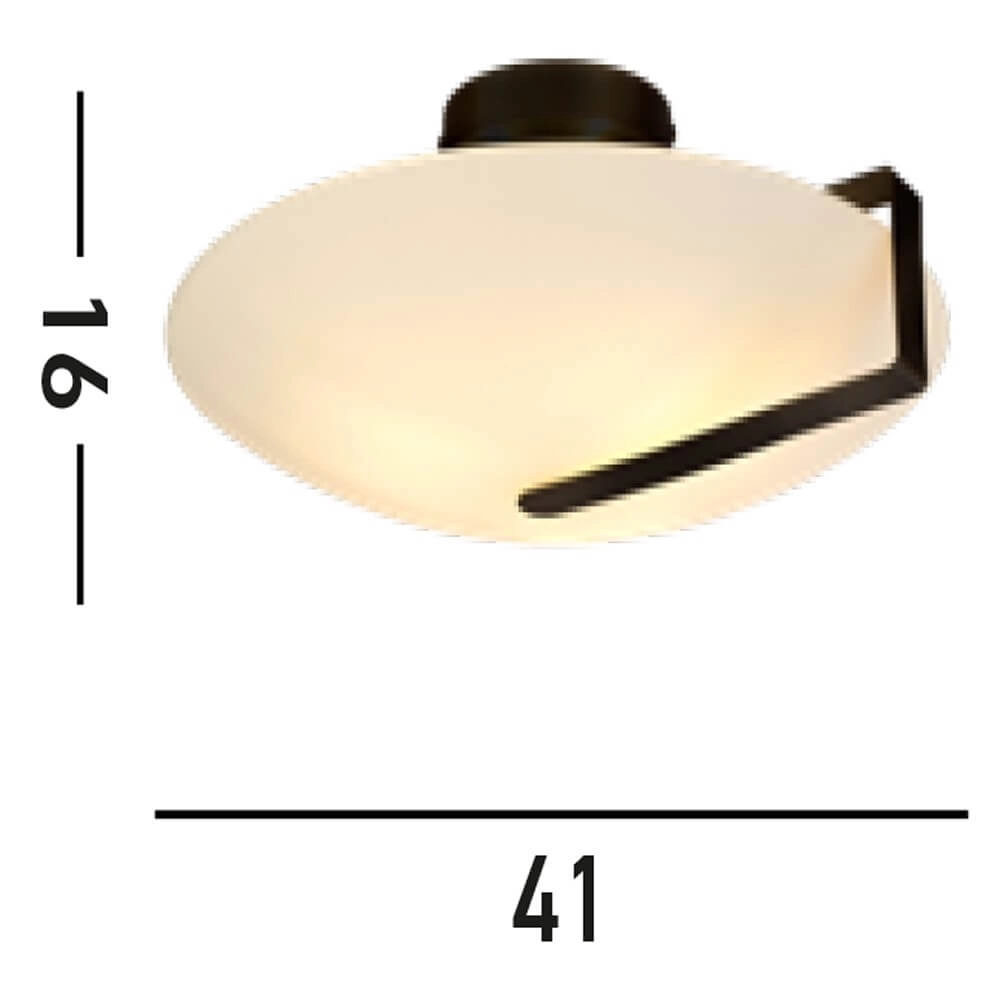 Ceiling lamp Sundial black Searchlight 5053423274751