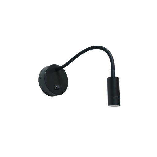 Black wall lamp Flexi-C flexibly adjustable Artdelight 8719831734696