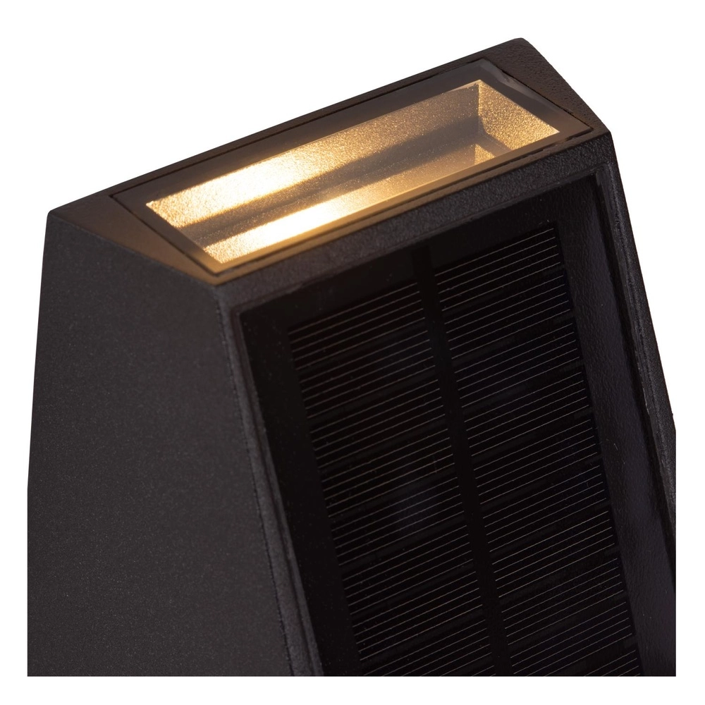 Wall lamp Luton Solar Black Lucide 5411212152107
