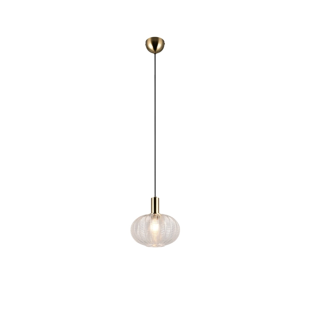 Classic pendant lamp Elvezia transparent glass Trio 4017807682045