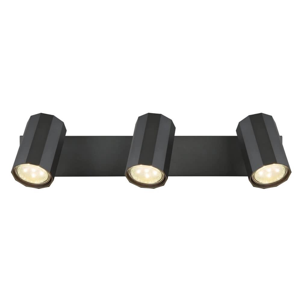 Grey ceiling lamp James 3-light Globo 9007371447848