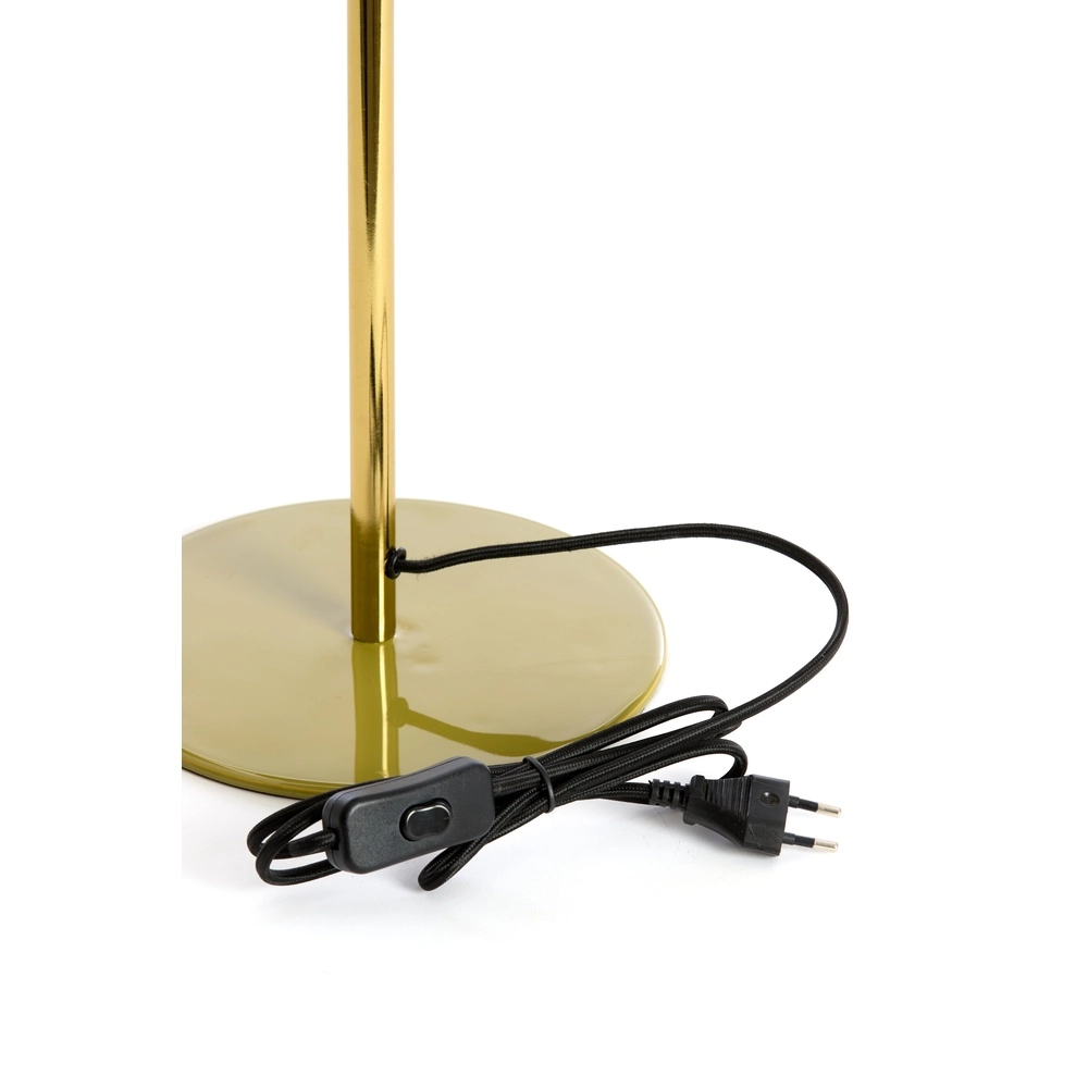 Table lamp Surin Ø 26cm - gloss olive green with gold Light & Living 8717807743499