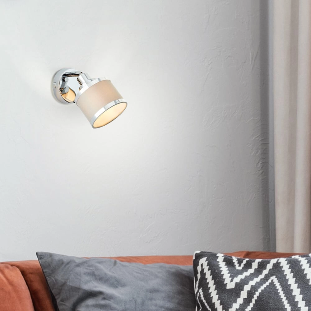 Chrome with gray wall light Alexia design Brilliant 4004353424137